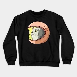 Badass Astronaut Space Cat Crewneck Sweatshirt